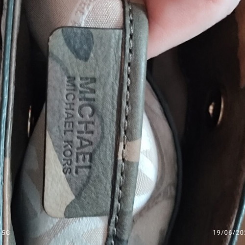 Michael Kors Hamilton Camouflage leather shoulder bag used, large