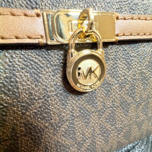 Michael Kors crossbody bag like new, brown and gold