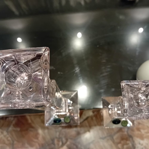 Bohemia Crystal decorative crystal candlesticks like new