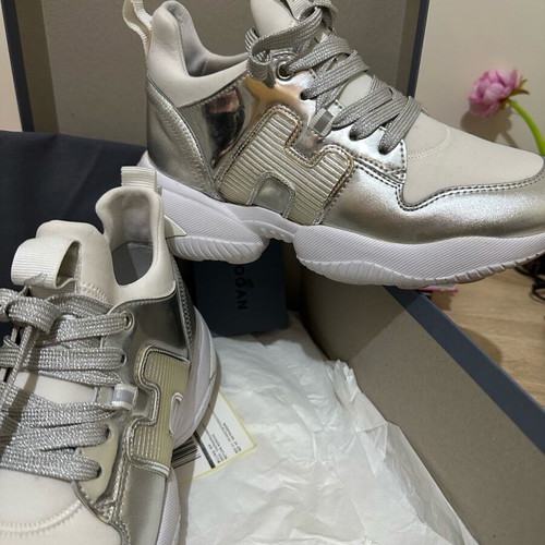 Hogan sneakers 37.5 white - silver like new