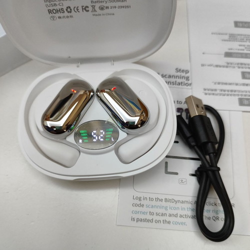 Earbuds Bluetooth 6.1 with AI translation, new, open-ear design