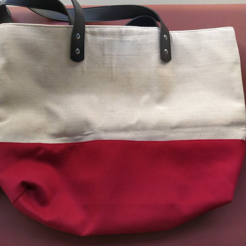 Shoulder bags like new, set of 2, canvas and synthetic