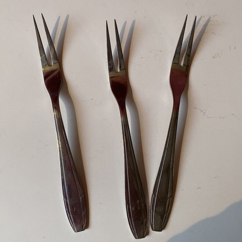 Seafood forks used, set of 3