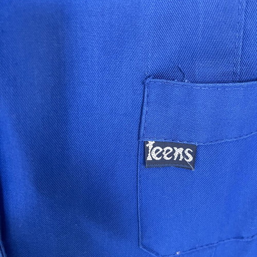 Vintage school smock with white collar new