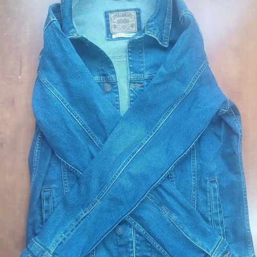 Denim jacket Pull & Bear used, blue, size M