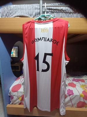 Olympiakos Basketball Jersey 100 Years Anniversary New 3XL #15