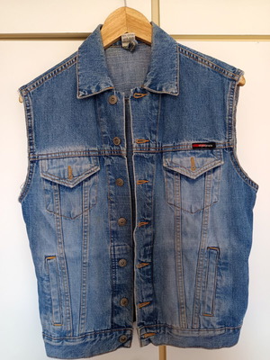 Style Jeans vintage τζιν γιλέκο 100% βαμβακερό σαν καινούργιο, μπλε