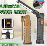 Foldable multifunctional flashlight new, rechargeable with magnetic base