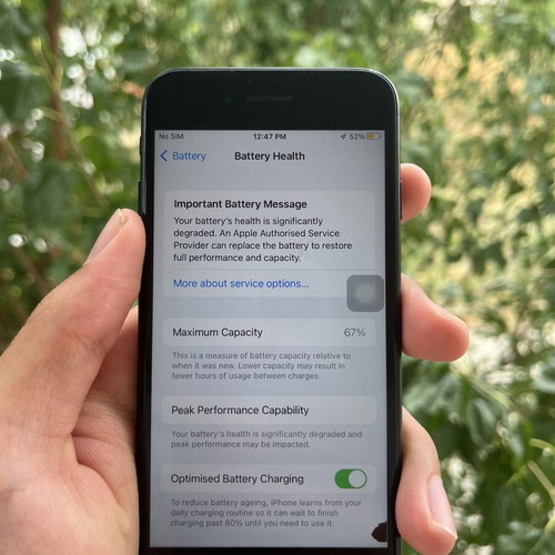 iPhone 7 unlocked 32GB used, Touch ID not working, black