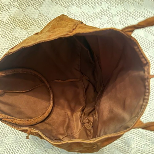 Women’s bag used, brown handheld