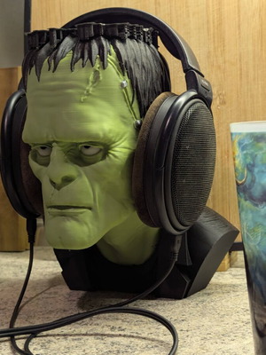 Frankenstein headphone holder and decorative bust new