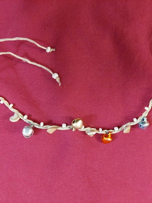Anklet used with small bells white