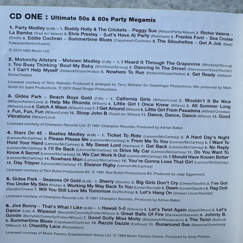 Party Megamix 50s 60s 2 CD like new