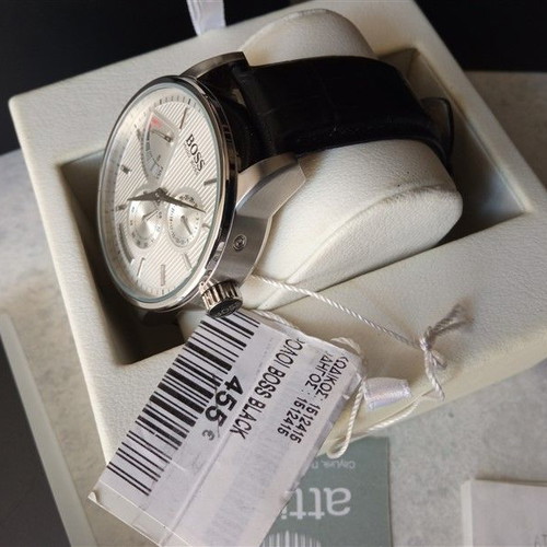 Ανδρικό ρολόι Hugo Boss 1512415 καινούργιο με δερμάτινο λουράκι