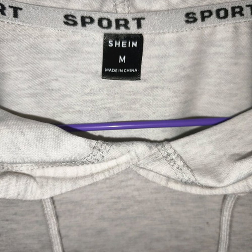Shein gray hoodie sweatshirt new size M