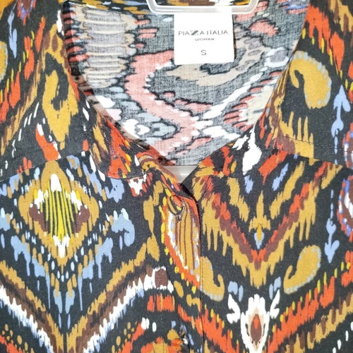Piazza Italia long dress S size like new, with belt and pockets