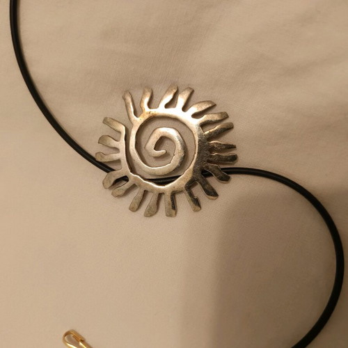 Pendant-brooch 2 in 1 silver like new, handmade