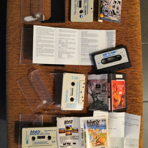 Spectrum games used, pack of 10 with soundtrack cassette