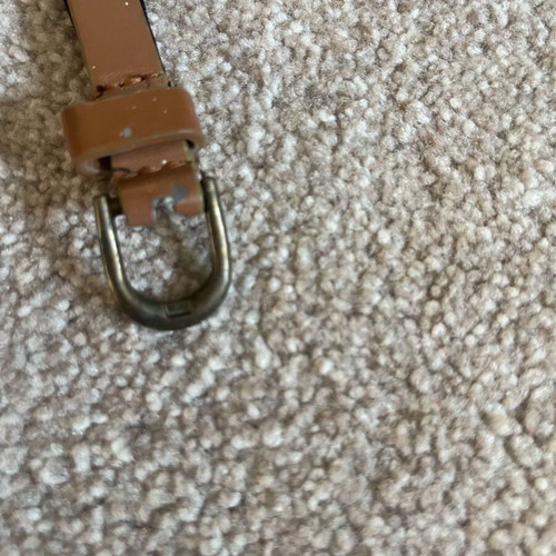 Women's thin belt used, beige, adjustable