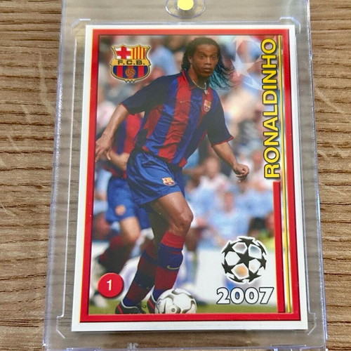 Κάρτα Ronaldinho Barcelona Champions 2007 σαν καινούργιο σε ακρυλική θήκη
