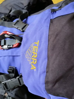 Terra Vermont 75L trekking backpack used for hiking and mountaineering