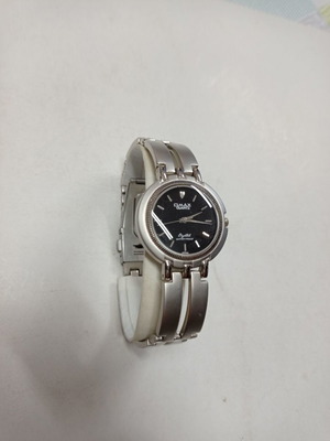 Ρολόι χειρός αντρικό Omax quartz ασημί μεταχειρισμένο