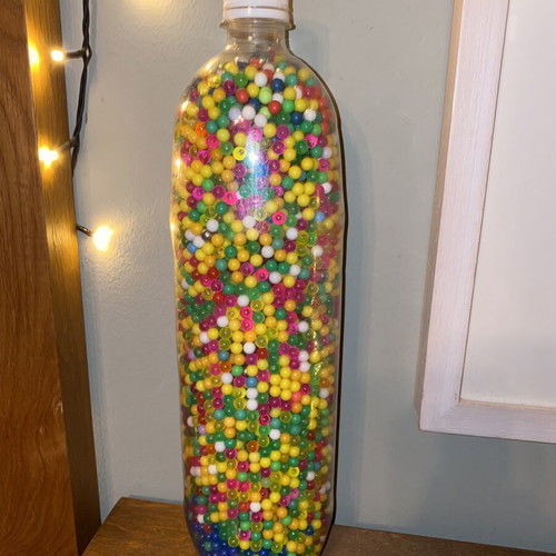 Collectible Time Capsule Bottle 1.5L with 30-Year Airsoft Pellets used