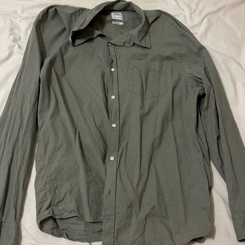 Zara men's lightweight summer shirt XL used, silver