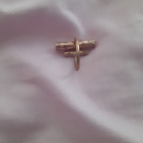 Ring in rose gold with adjustable size like new