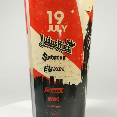 Collectible Rockwave Festival 2018 cup used with Iron Maiden & Judas Priest
