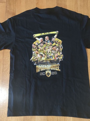 AEK Champions of Greece 2025-26 T-shirt new official replica
