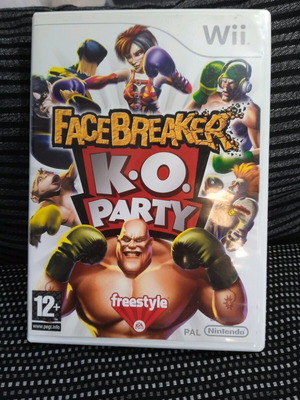 FaceBreaker K.O. Party Nintendo Wii game PAL