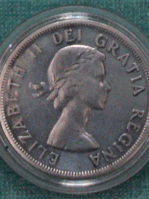 1 Dollar 1958  - Elizabeth II British Columbia