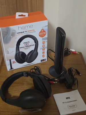 T'nB Home wireless RF TV headphones new