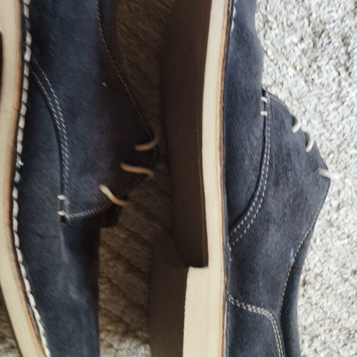 Top's suede blue shoes size 40 like new, genuine leather