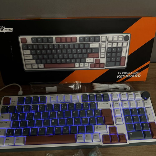 RK Royal Kludge C98 mechanical gaming keyboard new, magnetic Hall effect switches, RGB