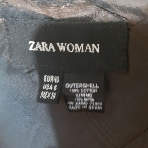 Zara long skirt Large/40, brown cotton corduroy, like new