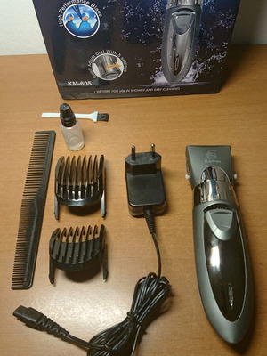 Kemei KM605 hair clipper used with blade defect