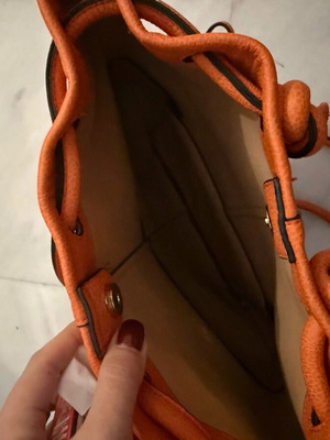 KEM backpack bag like new, orange spring-summer color