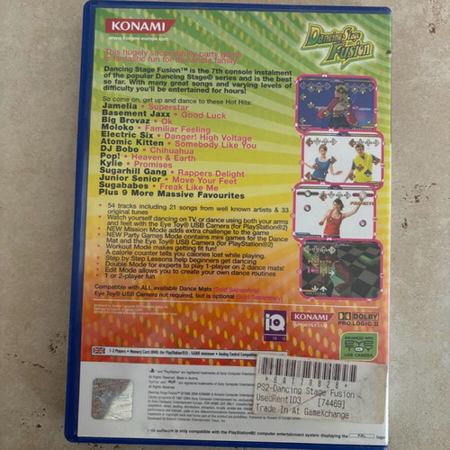 Dancing Stage Fusion PlayStation 2 English used complete