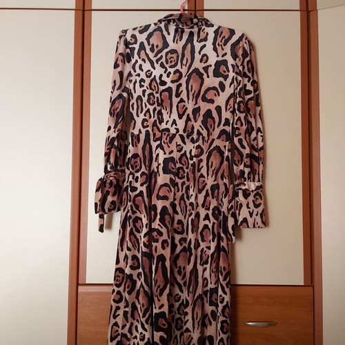 C-Throu women's dress new, size M, velvet leopard print