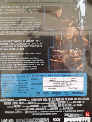 Alien Resurrection DVD used with subtitles