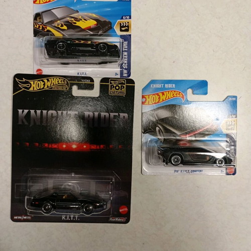 Knight Rider Collection Hot Wheels 3 cars new