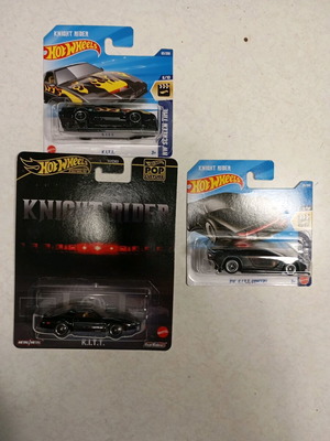 Knight Rider Collection Hot Wheels 3 коли нови