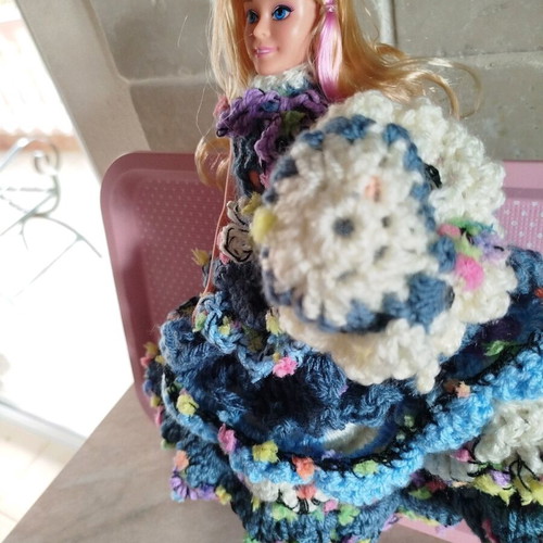 Doll with Handmade Dress and Hat New