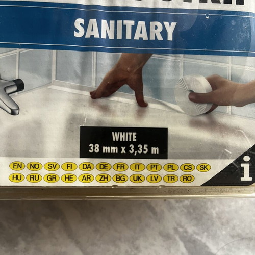 Bison sealant strip for bathtub and kitchen waterproofing