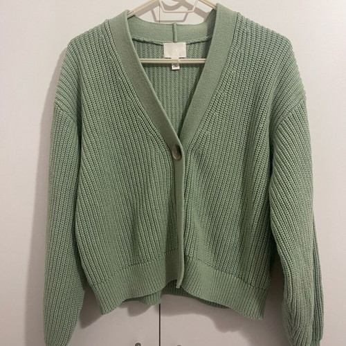 H&M cardigan Small like new, green