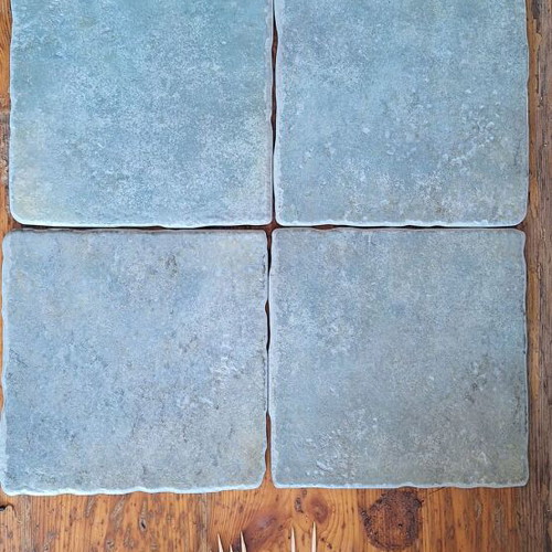 Vintage bathroom tiles artisan, new, 30.14 sqm, brown, green, beige