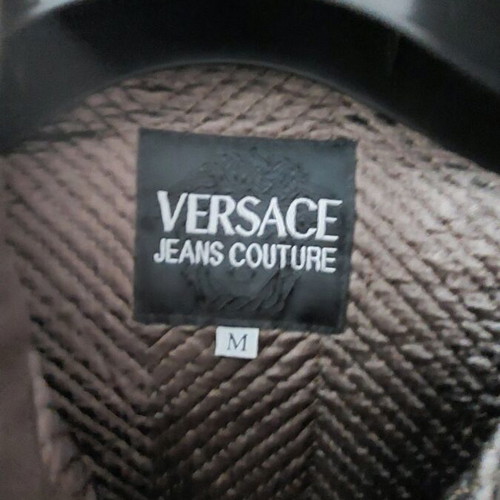 Versace brown elastic jacket like new