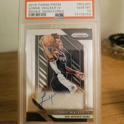 Lonnie Walker IV 2018 PANINI PRIZM ROOKIE SIGNATURES #RSLW4 ROOKIE SIGNATURES GRADED PSA 10